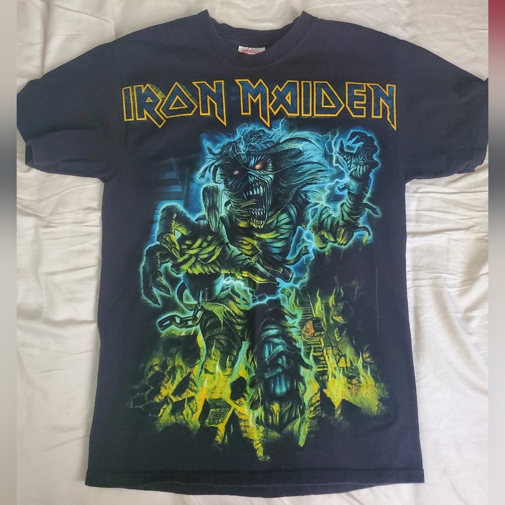 Men's Iron Maiden band tshirt, size small